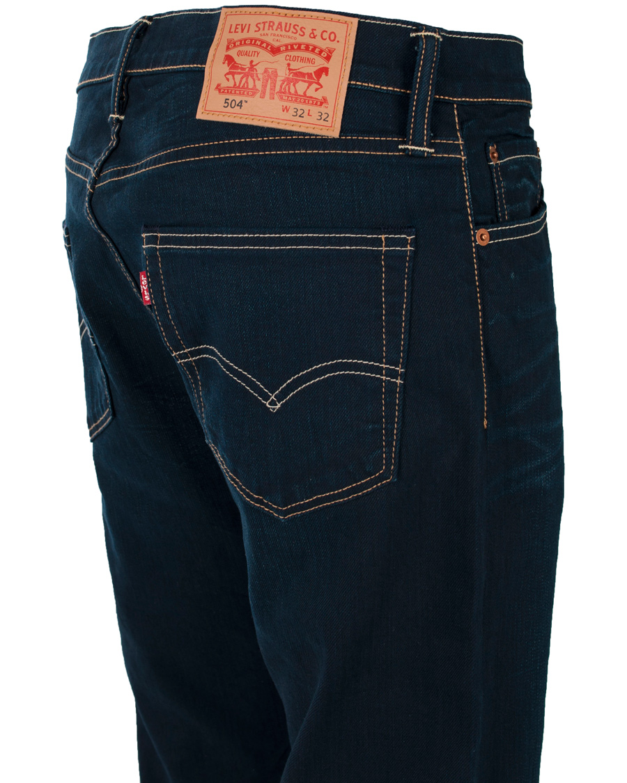 Herre | Jeans | Levi's | Levis 504 Regular Straight Jeans Crumpled Navy