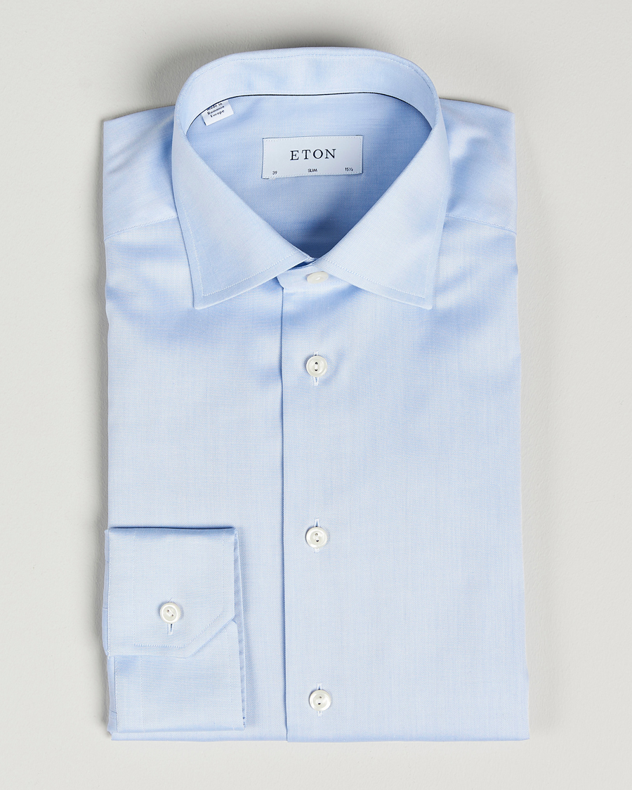 Herre |  | Eton | Slim Fit Shirt Blue