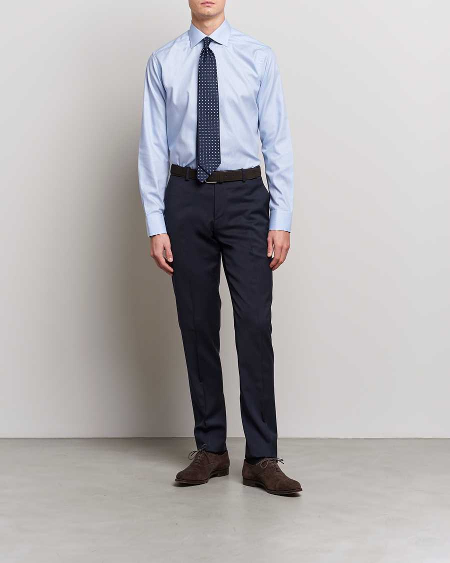 Herre | Businessskjorter | Eton | Slim Fit Shirt Pepita Blue