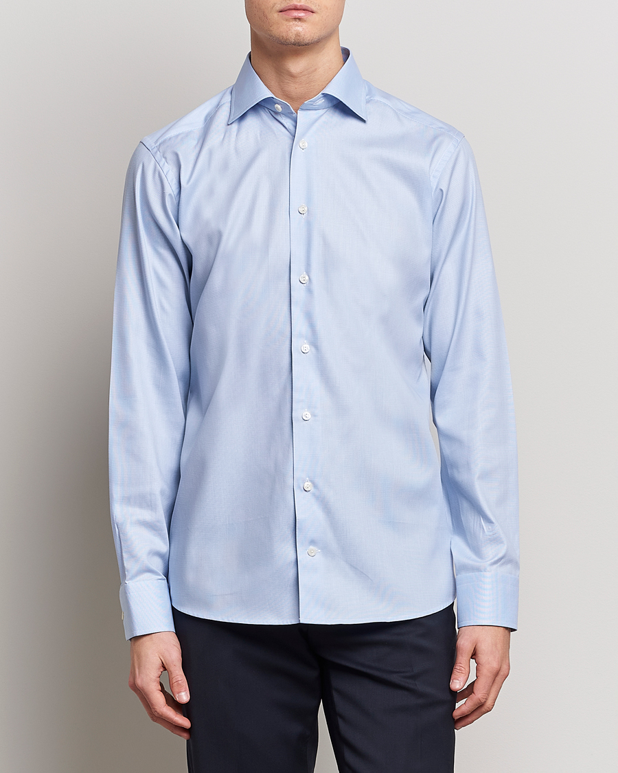 Herre |  | Eton | Slim Fit Shirt Pepita Blue