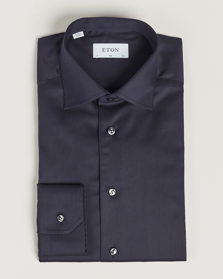 Herre | Skjorter | Eton | Slim Fit Shirt Navy