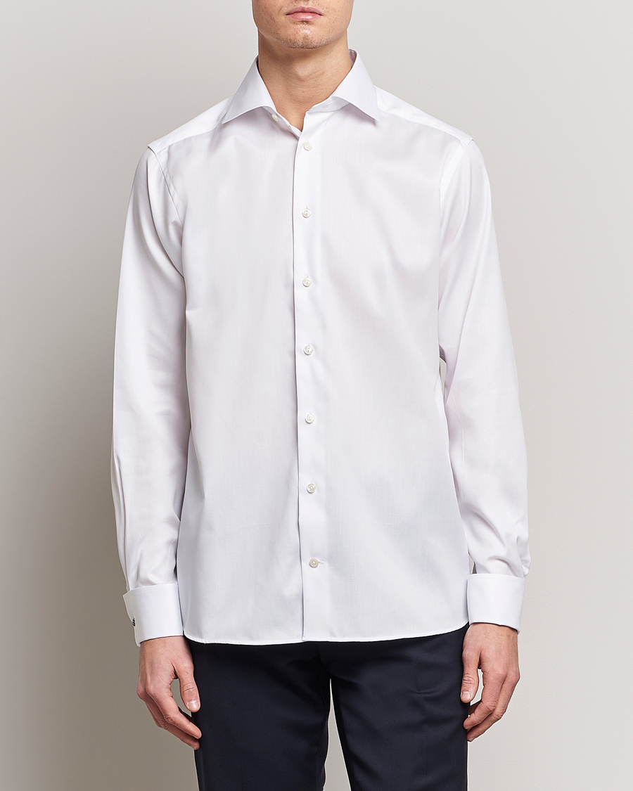 Herre | Festive | Eton | Contemporary Fit Shirt Double Cuff White