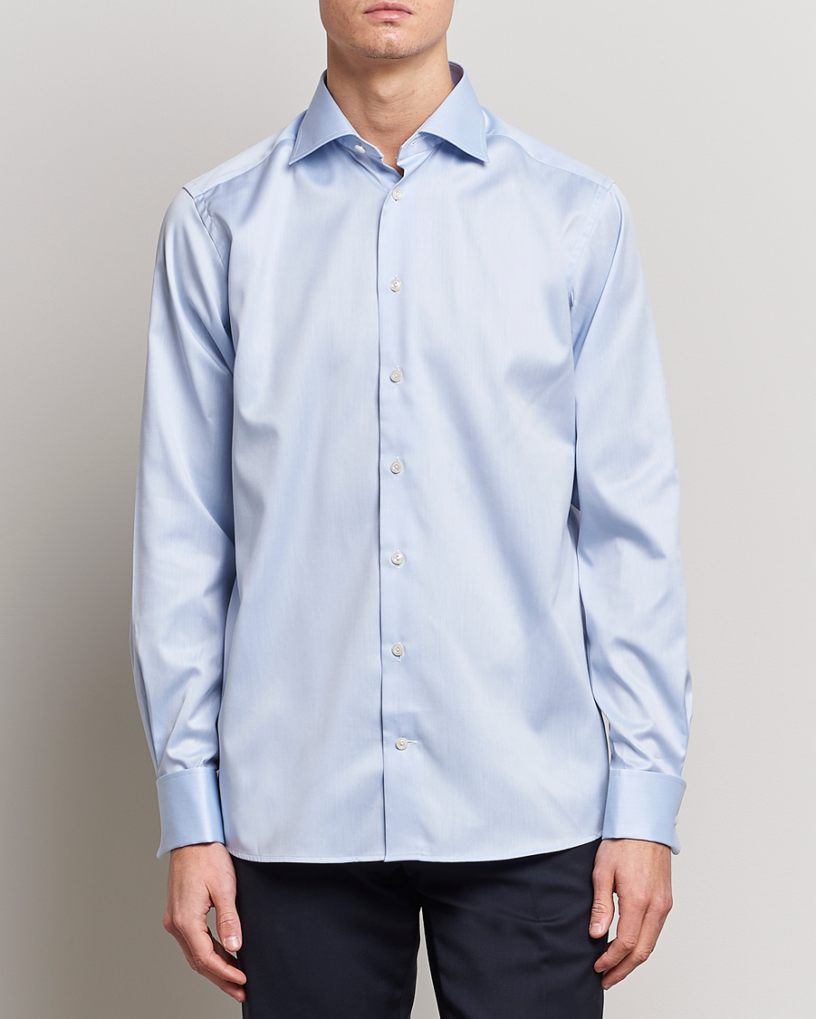 Herre | Skjorter | Eton | Contemporary Fit Shirt Double Cuff Blue