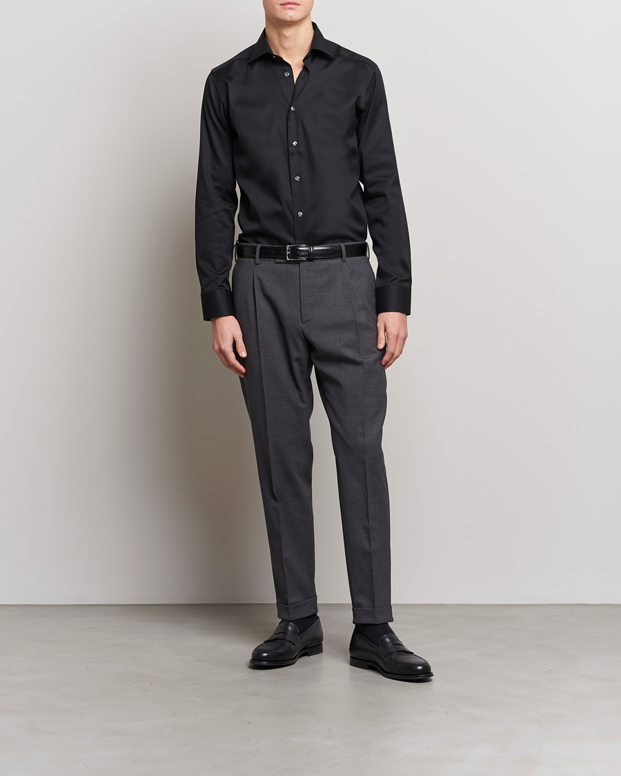 Herre | Afdelinger | Eton | Slim Fit Shirt Black