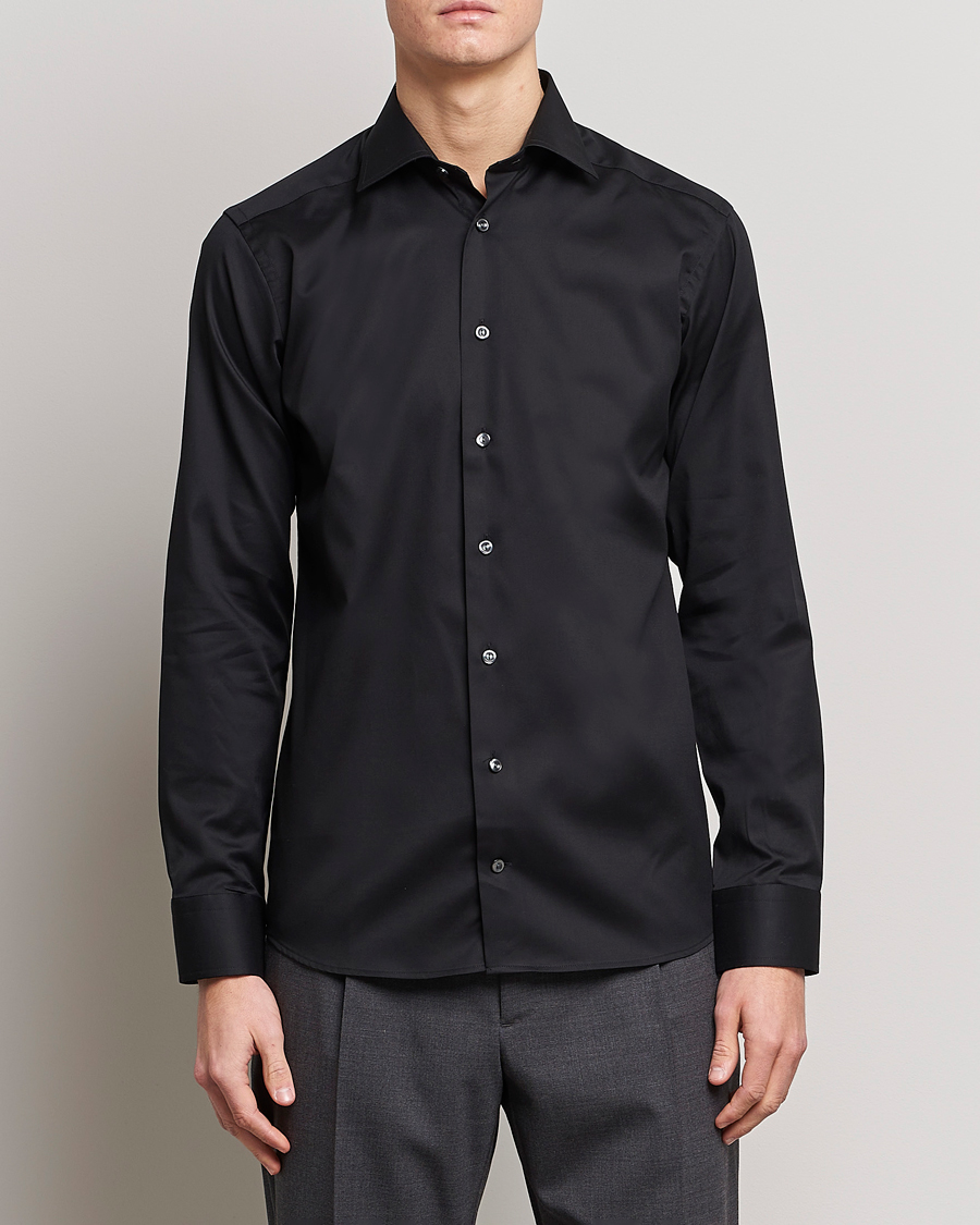 Herre | Businesskjorter | Eton | Slim Fit Shirt Black