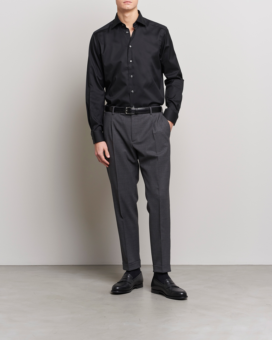 Herre | Afdelinger | Eton | Contemporary Fit Shirt Black