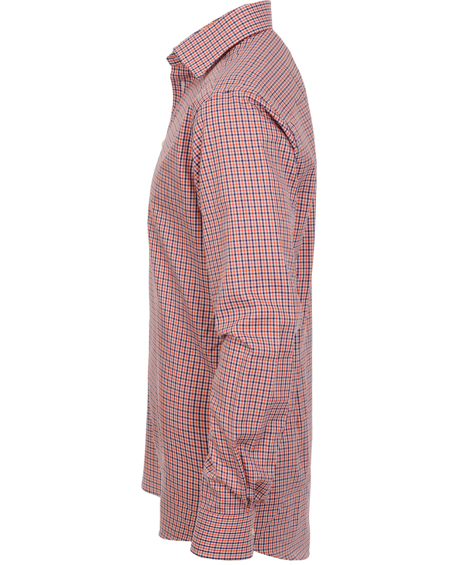 Herre | Skjorter | Eton | Slim Fit Shirt Red Ribbon Check Orange Multi