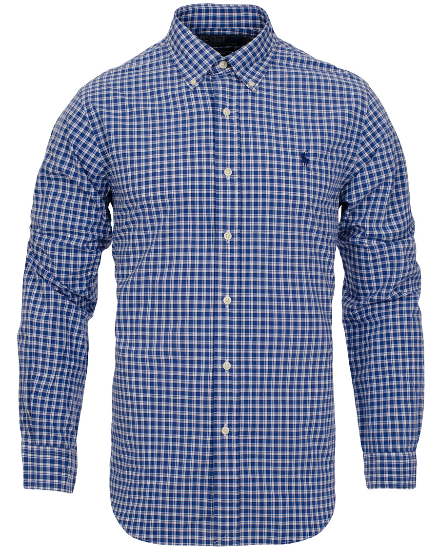 Herre | Skjorter | Polo Ralph Lauren | Slim Fit Poplin Shirt Navy/White