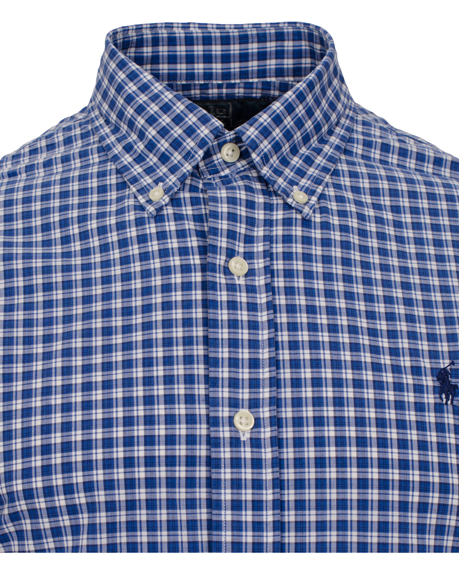 Herre | Skjorter | Polo Ralph Lauren | Slim Fit Poplin Shirt Navy/White