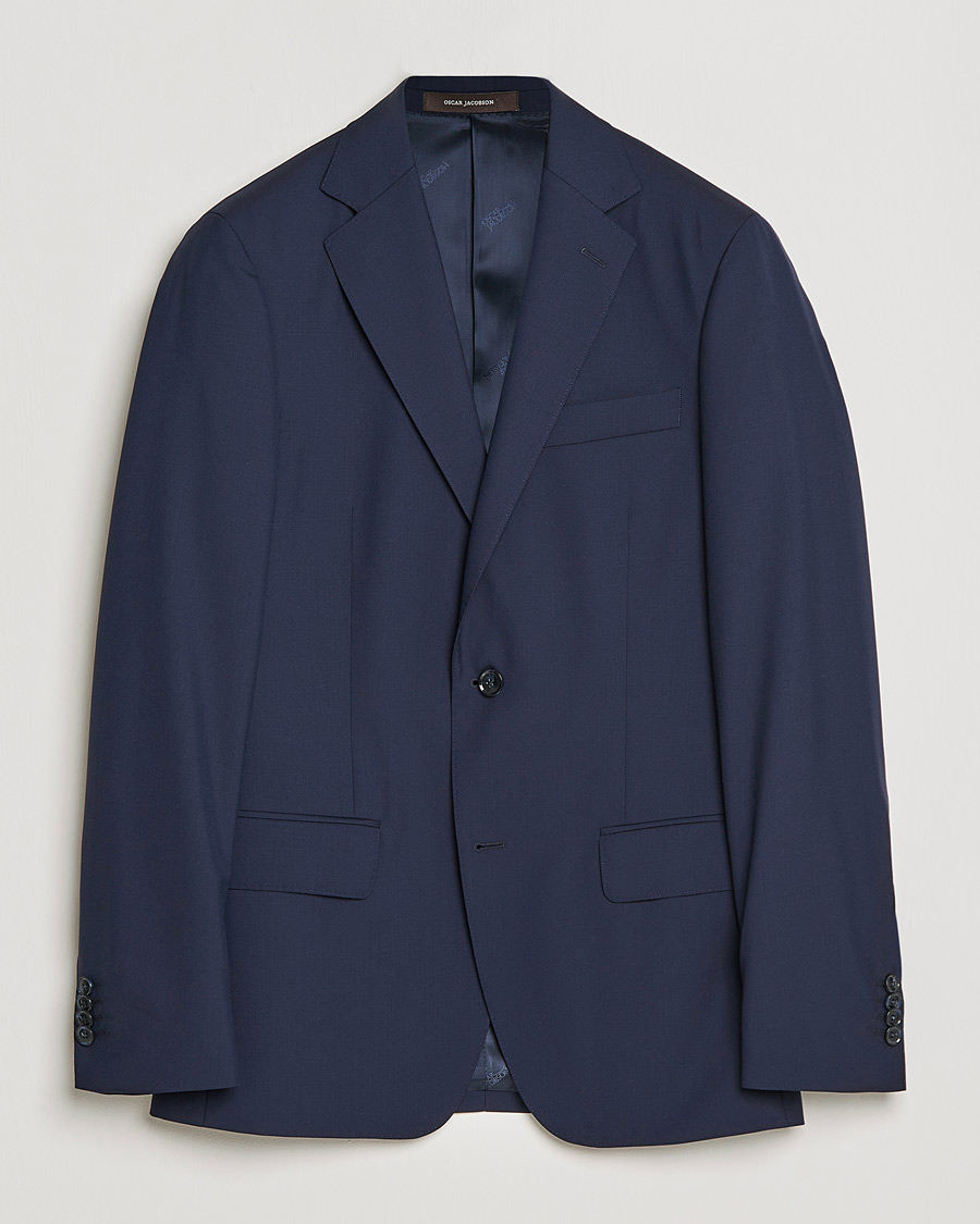 Herre | Blazere & jakker | Oscar Jacobson | Edmund Blazer Super 120's Wool Navy