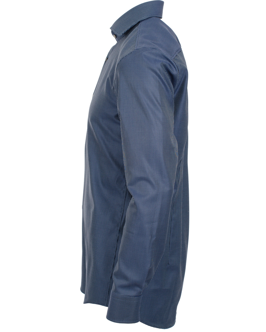 Herre | Skjorter | BOSS BLACK | BOSS Jaron Slim Fit Shirt Two Ply Dark Blue