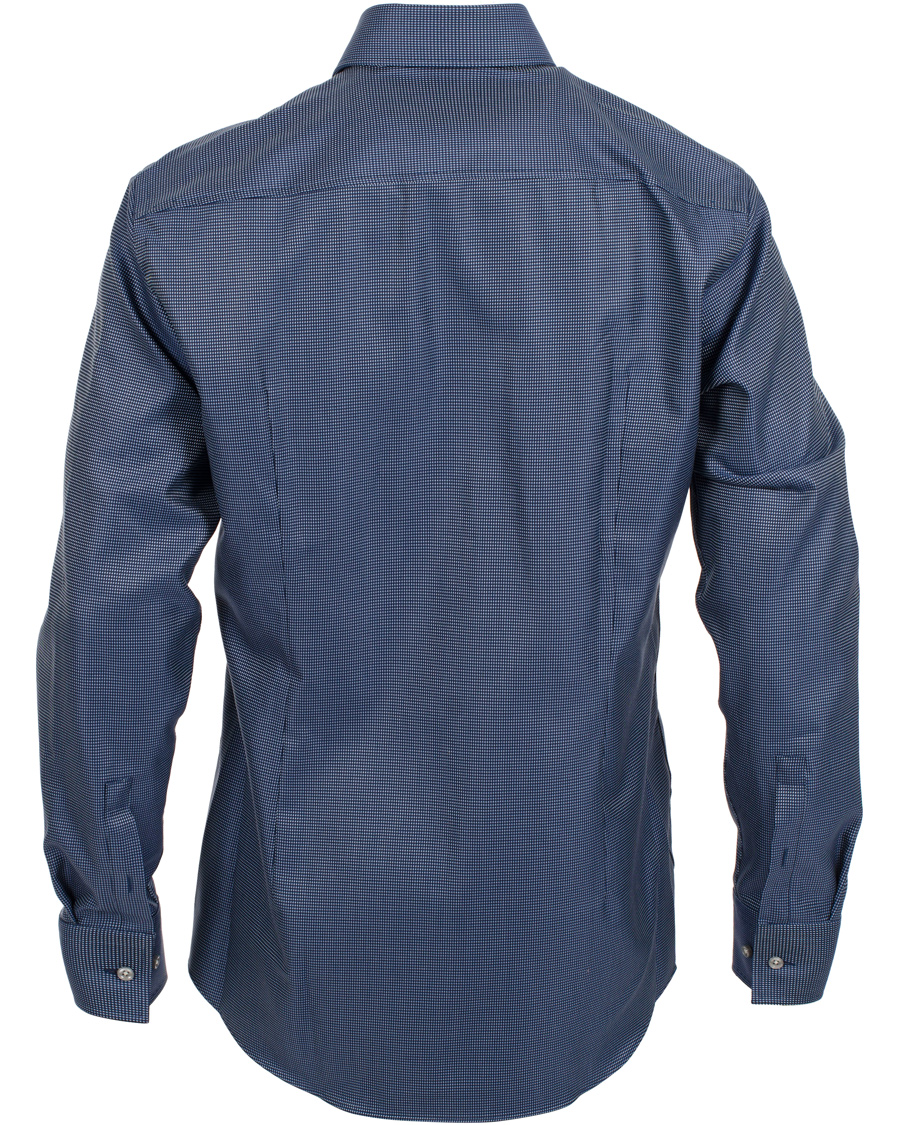Herre | Skjorter | BOSS BLACK | BOSS Jaron Slim Fit Shirt Two Ply Dark Blue