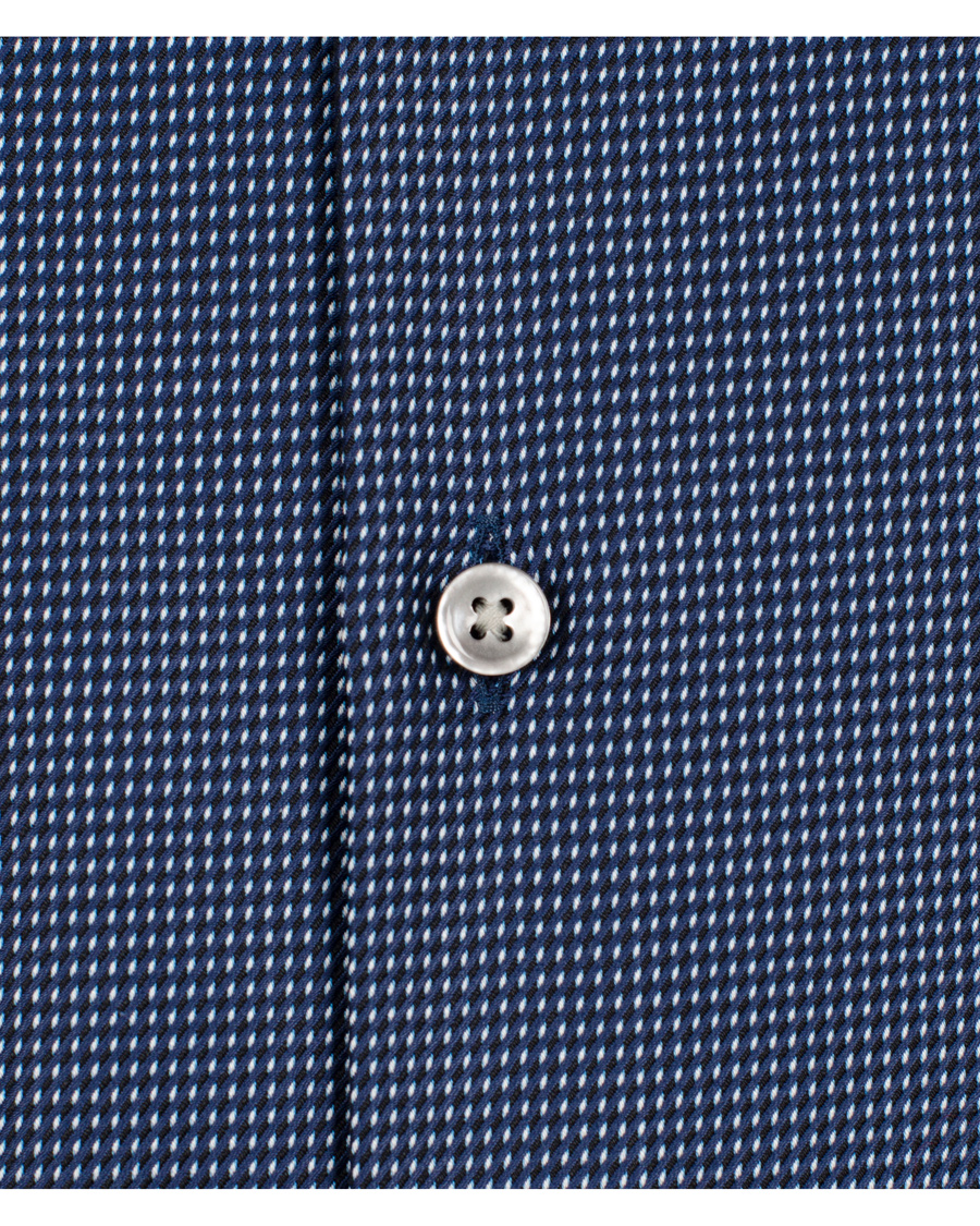 Herre | Skjorter | BOSS BLACK | BOSS Jaron Slim Fit Shirt Two Ply Dark Blue