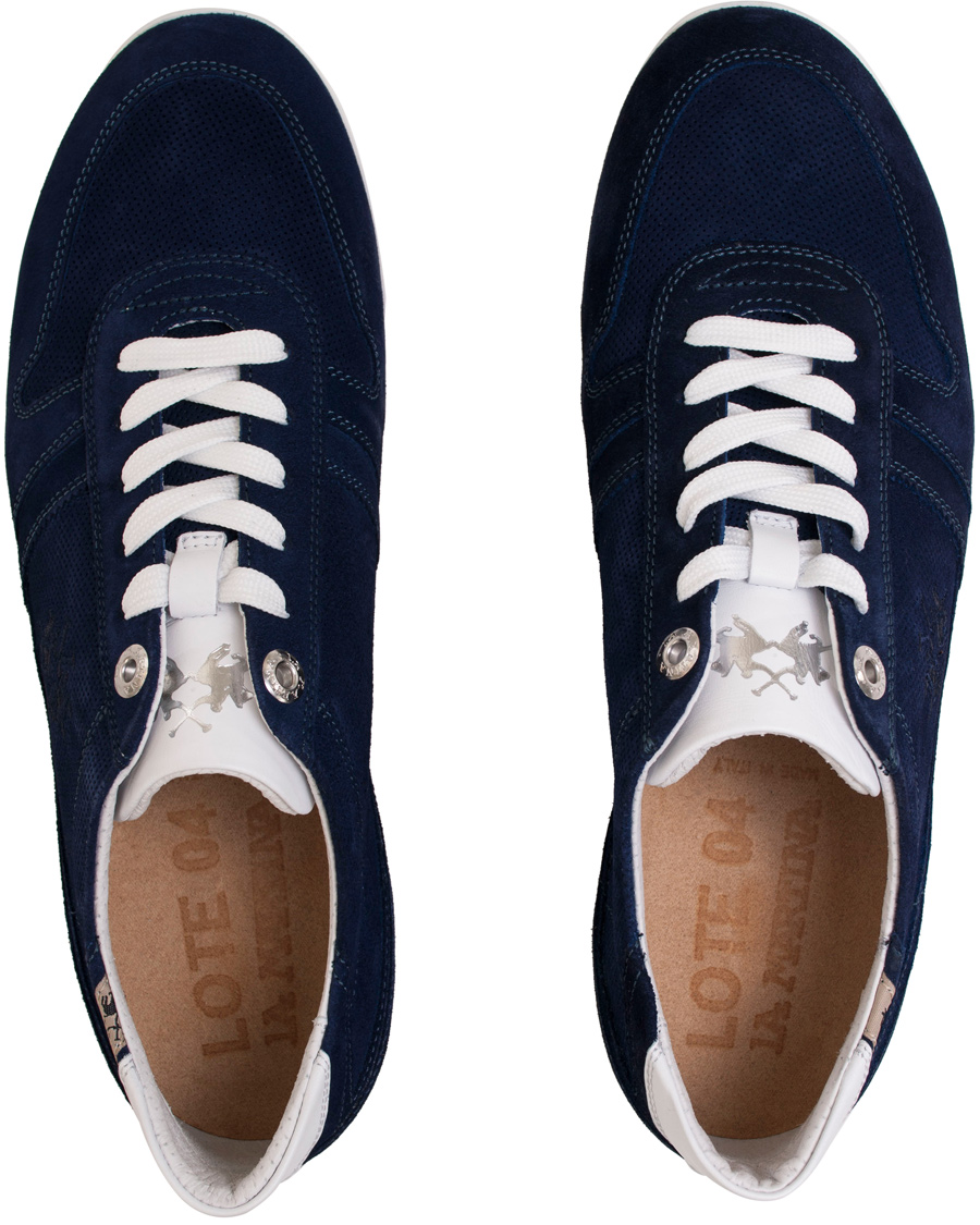 Herre | La Martina Sneaker Denim Blue | La Martina | Sneaker Denim Blue