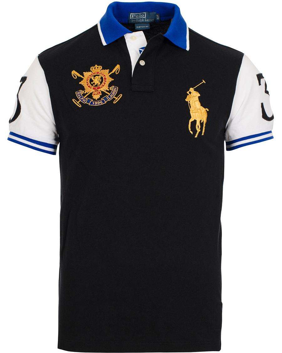 Herre | Polotrøjer | Polo Ralph Lauren | Blackwatch Summer Classic Custom Fit Polo Black Multi