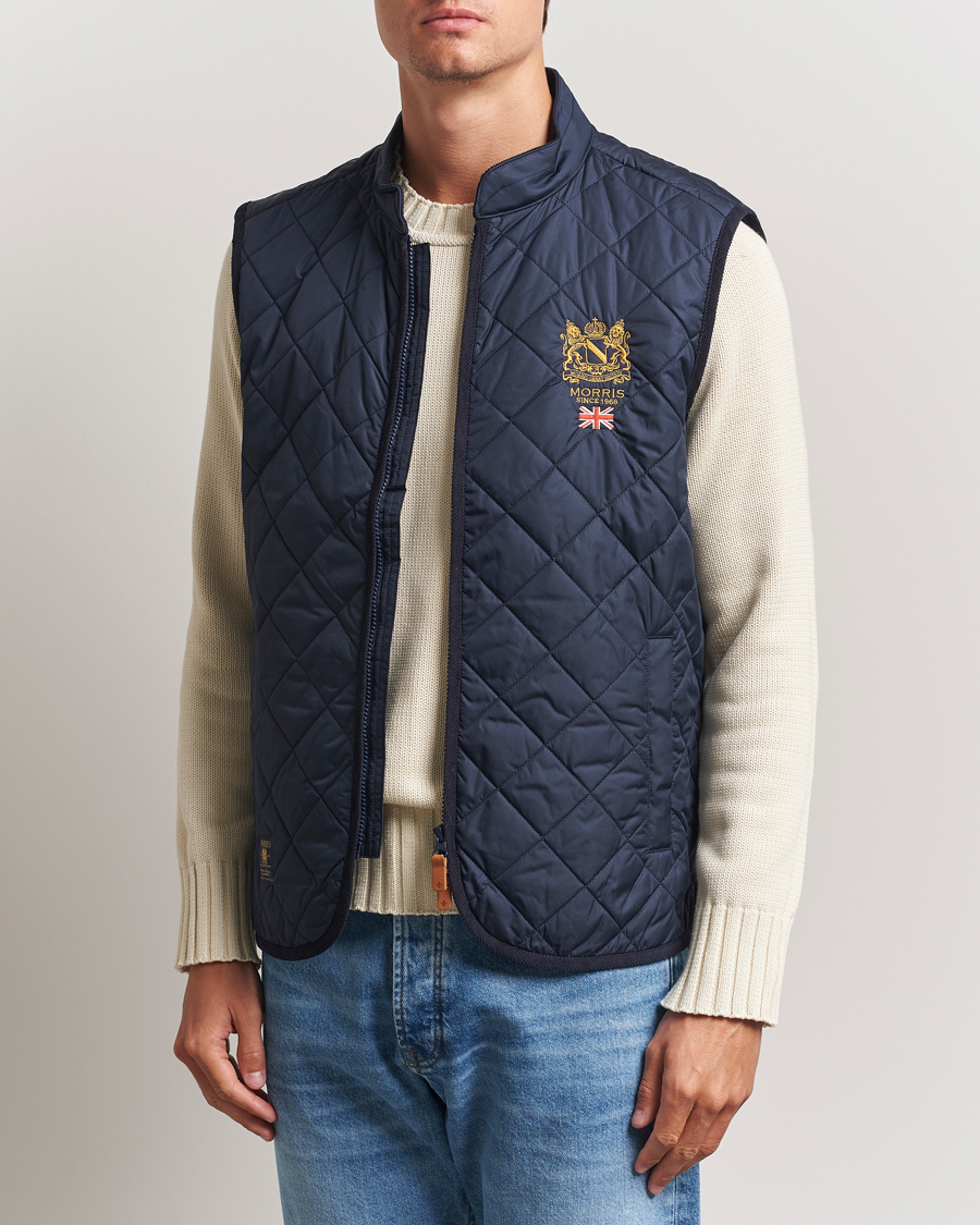 Herre | Veste | Morris | Trenton Quilted Vest Old Blue