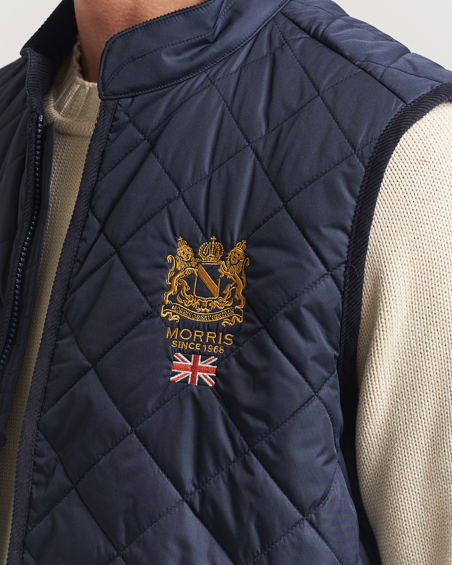 Herre | Veste | Morris | Trenton Quilted Vest Old Blue