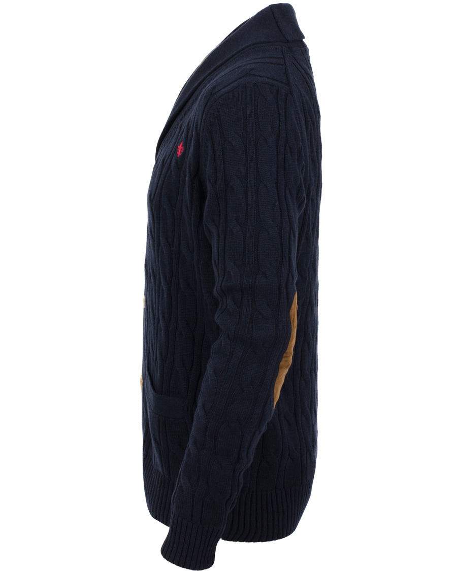 Herre | Trøjer | Morris | Dorset Cable Cardigan Old Blue