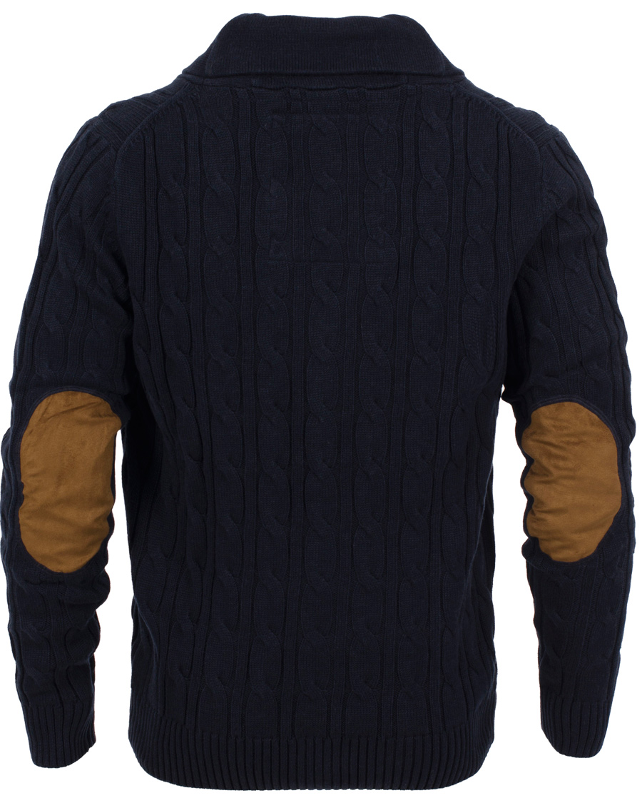 Herre | Trøjer | Morris | Dorset Cable Cardigan Old Blue