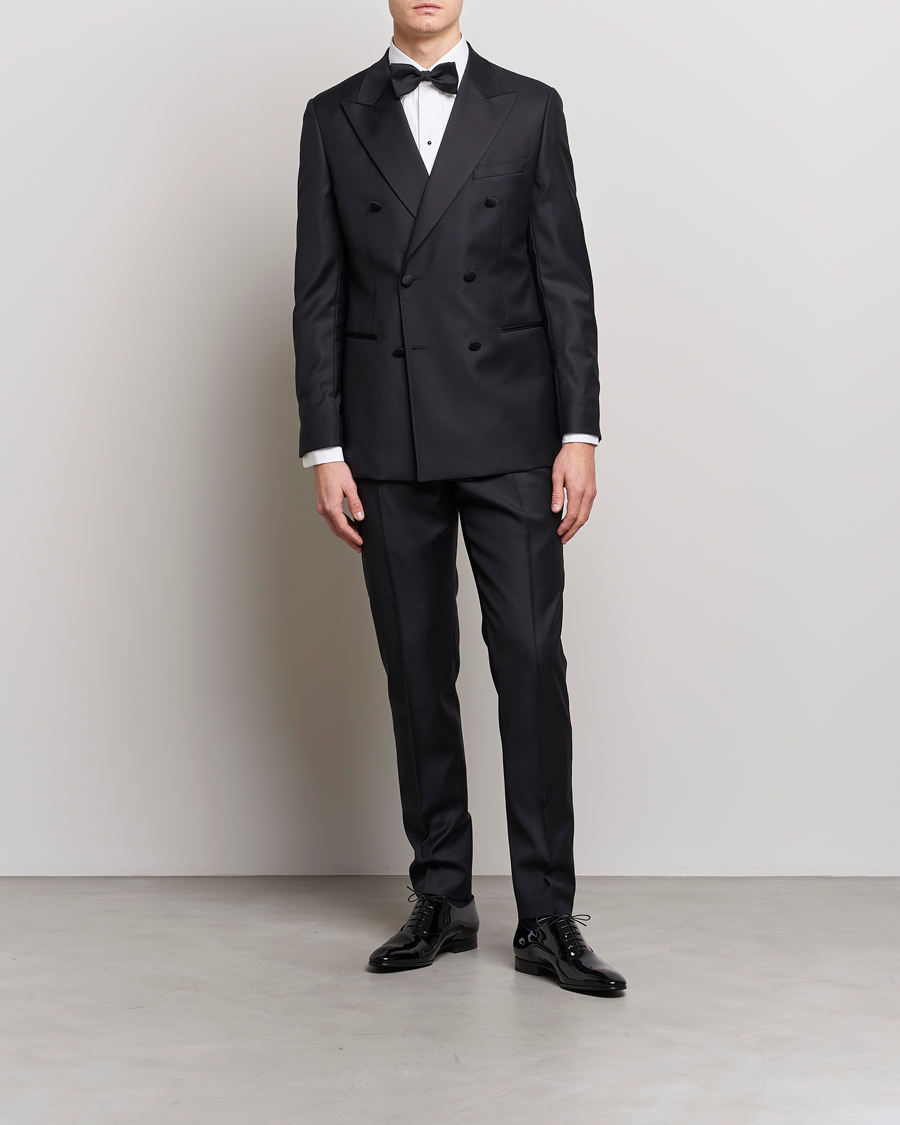 Men |  | Eton | Slim Fit Tuxedo Shirt Black Ribbon White