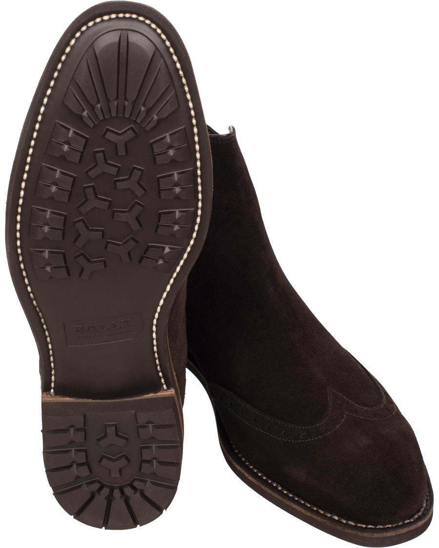 Herre | BALLY Martigny Major Chelsea Boot Suede Dark Brown | Bally | Martigny Major Chelsea Boot Suede Dark Brown