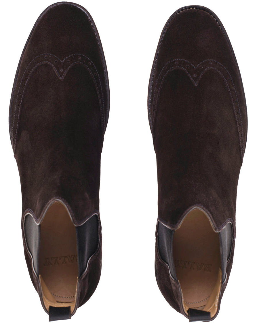Herre | BALLY Martigny Major Chelsea Boot Suede Dark Brown | Bally | Martigny Major Chelsea Boot Suede Dark Brown