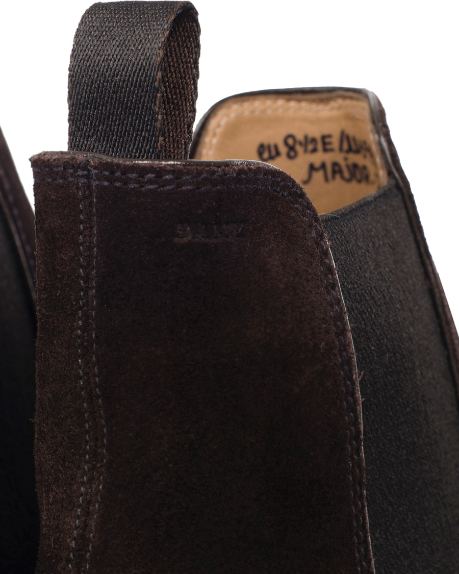 Herre | BALLY Martigny Major Chelsea Boot Suede Dark Brown | Bally | Martigny Major Chelsea Boot Suede Dark Brown