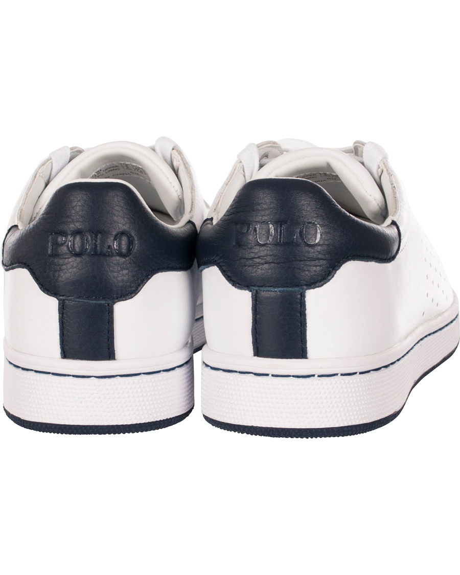 Polo Ralph Lauren Wilton Wimbledon Sneaker White/Navy - CareOfCarl.dk