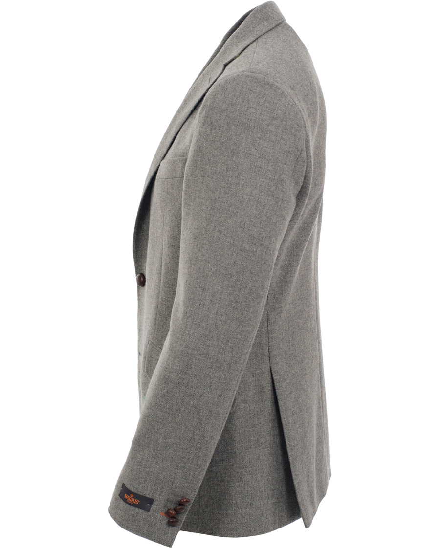Herre | Blazere & jakker | Morris | Brian Shetland Wool Diagonal Blazer Grey