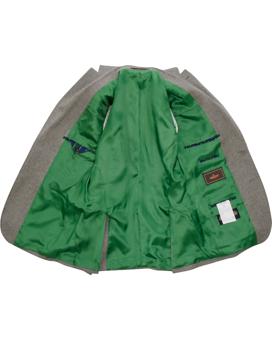 Herre | Blazere & jakker | Morris | Brian Shetland Wool Diagonal Blazer Grey