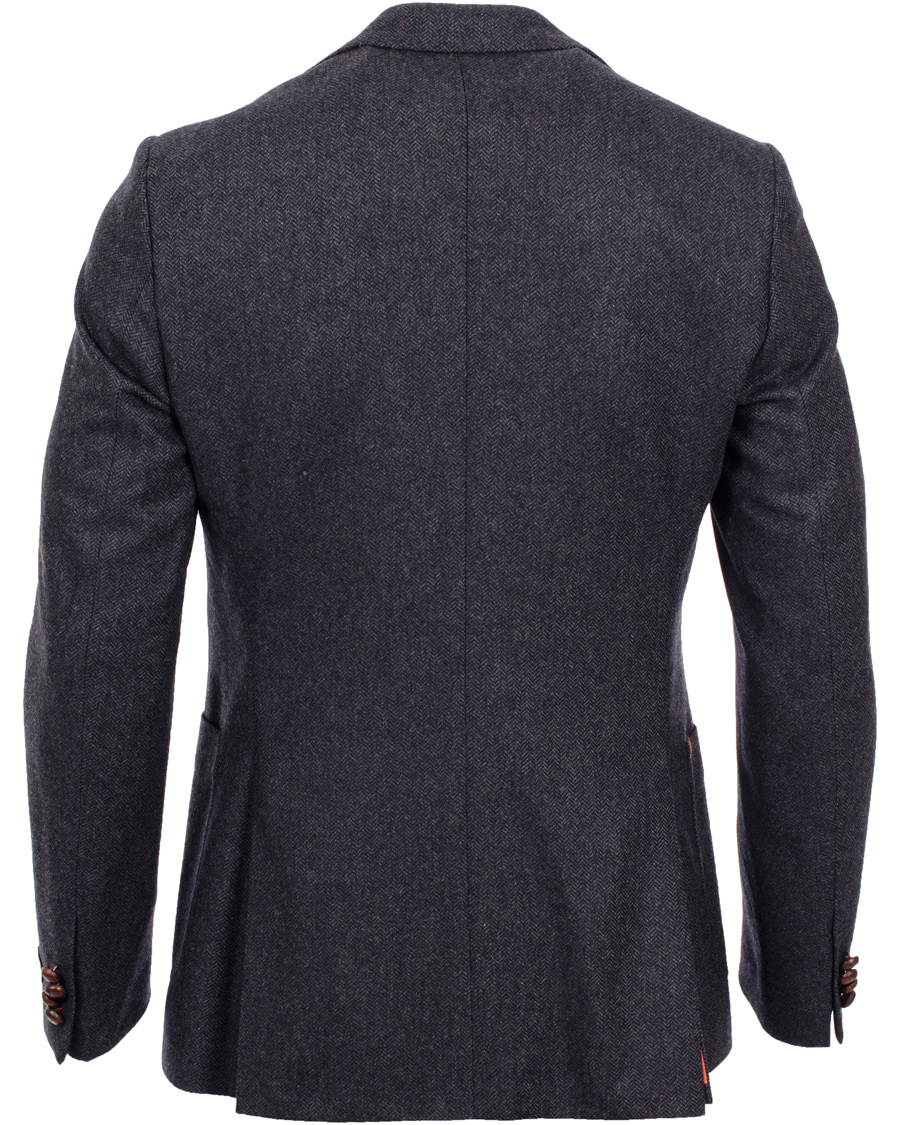 Herre | Blazere & jakker | Morris | Rodney Herringbone Blazer Navy
