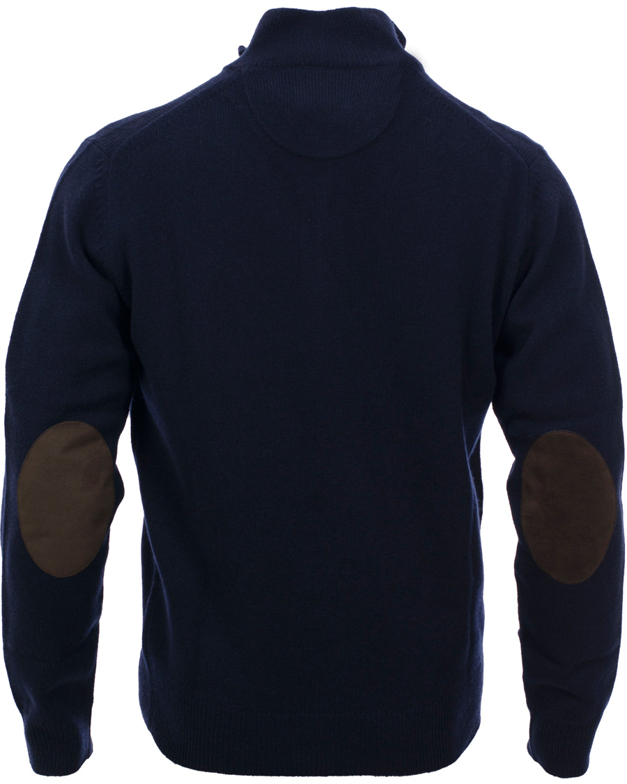 Herre | Trøjer | Hackett | Lambswool Half-Zip Sweater Navy