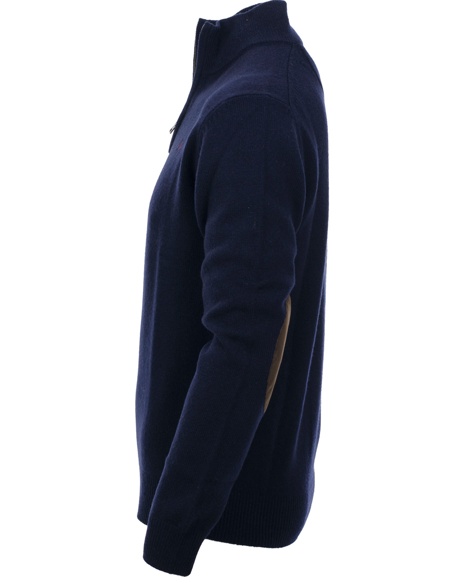 Herre | Trøjer | Hackett | Lambswool Half-Zip Sweater Navy