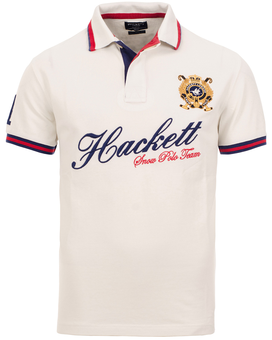 Herre | Polotrøjer | Hackett | Snow Number Piké Winter White