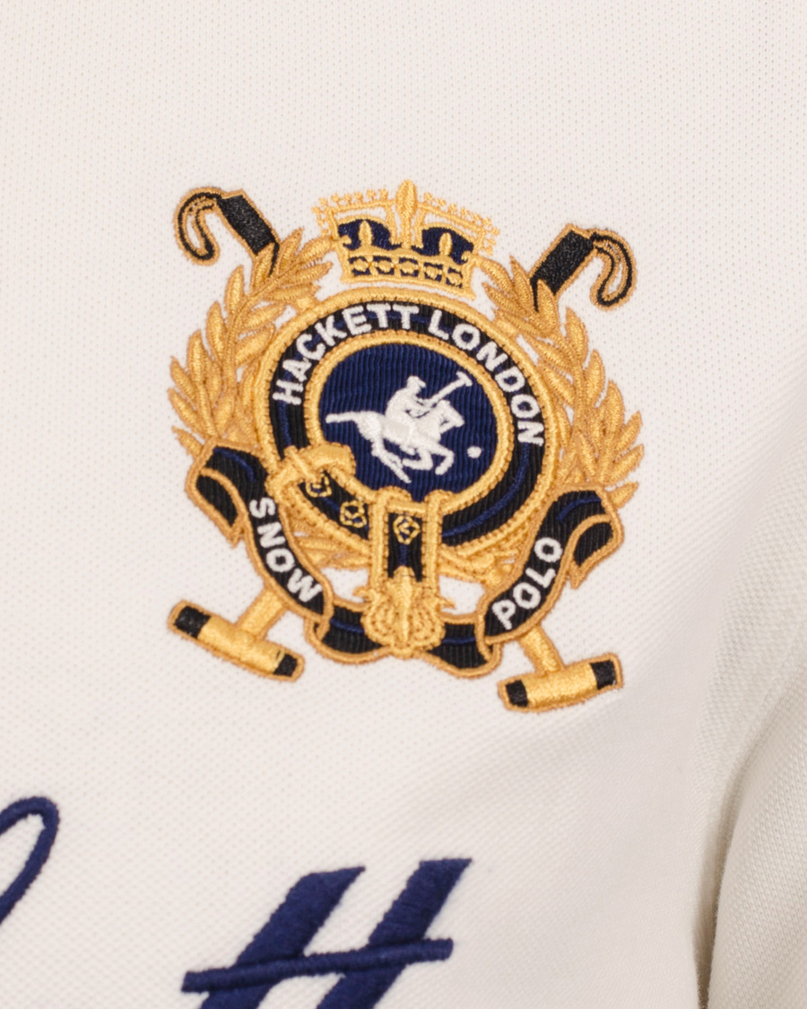 Herre | Polotrøjer | Hackett | Snow Number Piké Winter White