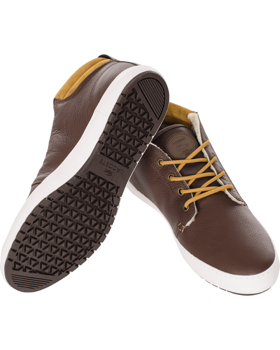 Herre | Lacoste Ampthill Terra Mid Sneaker Brown | Lacoste | Ampthill Terra Mid Sneaker Brown