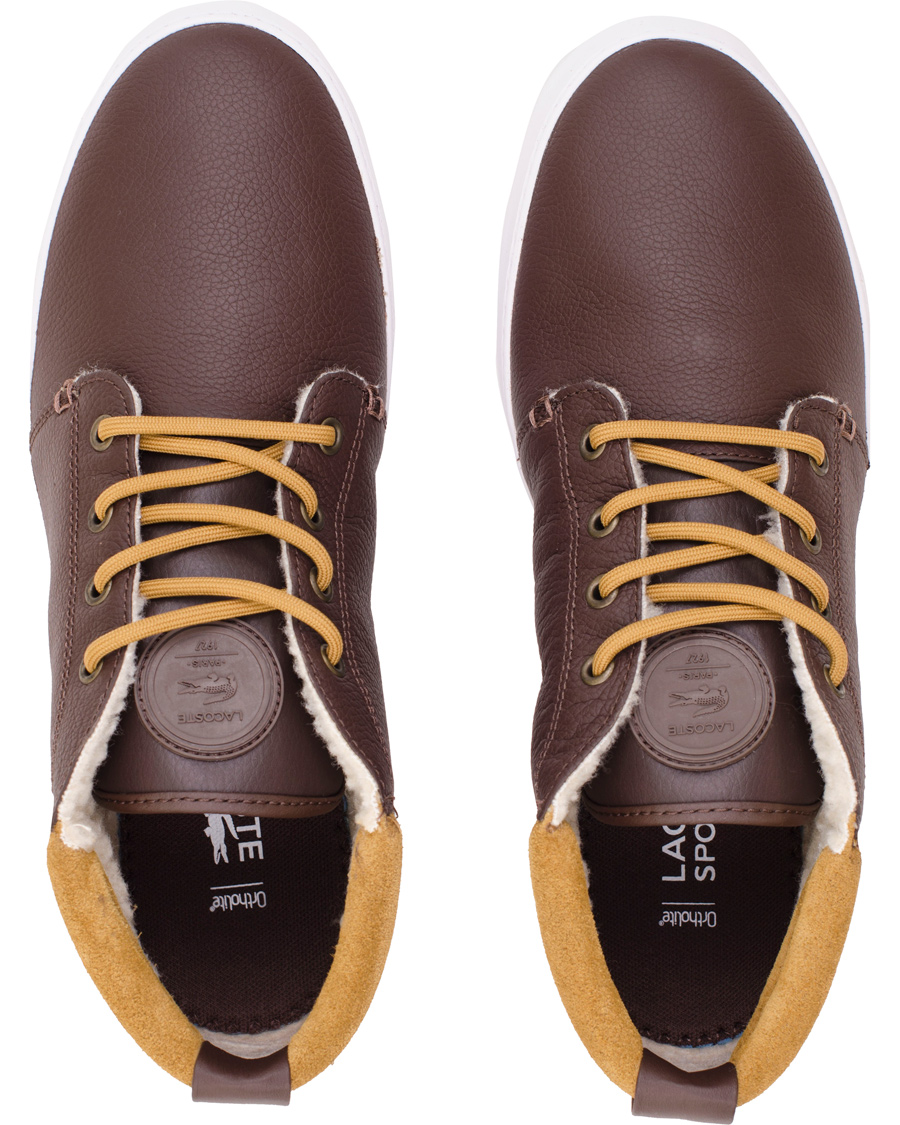 Herre | Lacoste Ampthill Terra Mid Sneaker Brown | Lacoste | Ampthill Terra Mid Sneaker Brown
