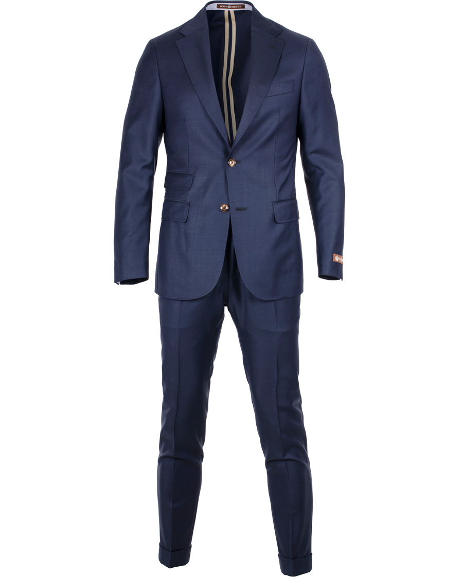 Herre | Jakkesæt | Morris Heritage | Frank Hopsack Suit Super 110's Navy 50