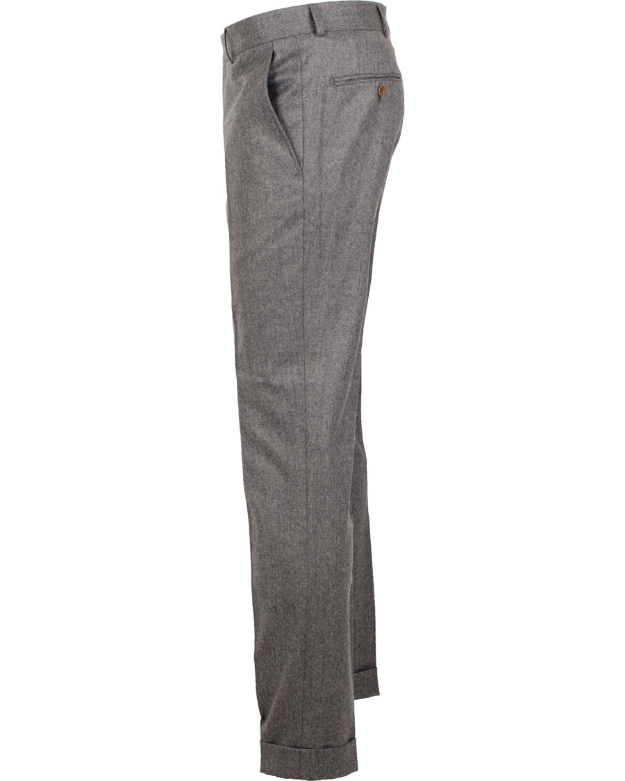 Herre | Bukser | Morris Heritage | Fred Light Flannel Trousers Grey 46