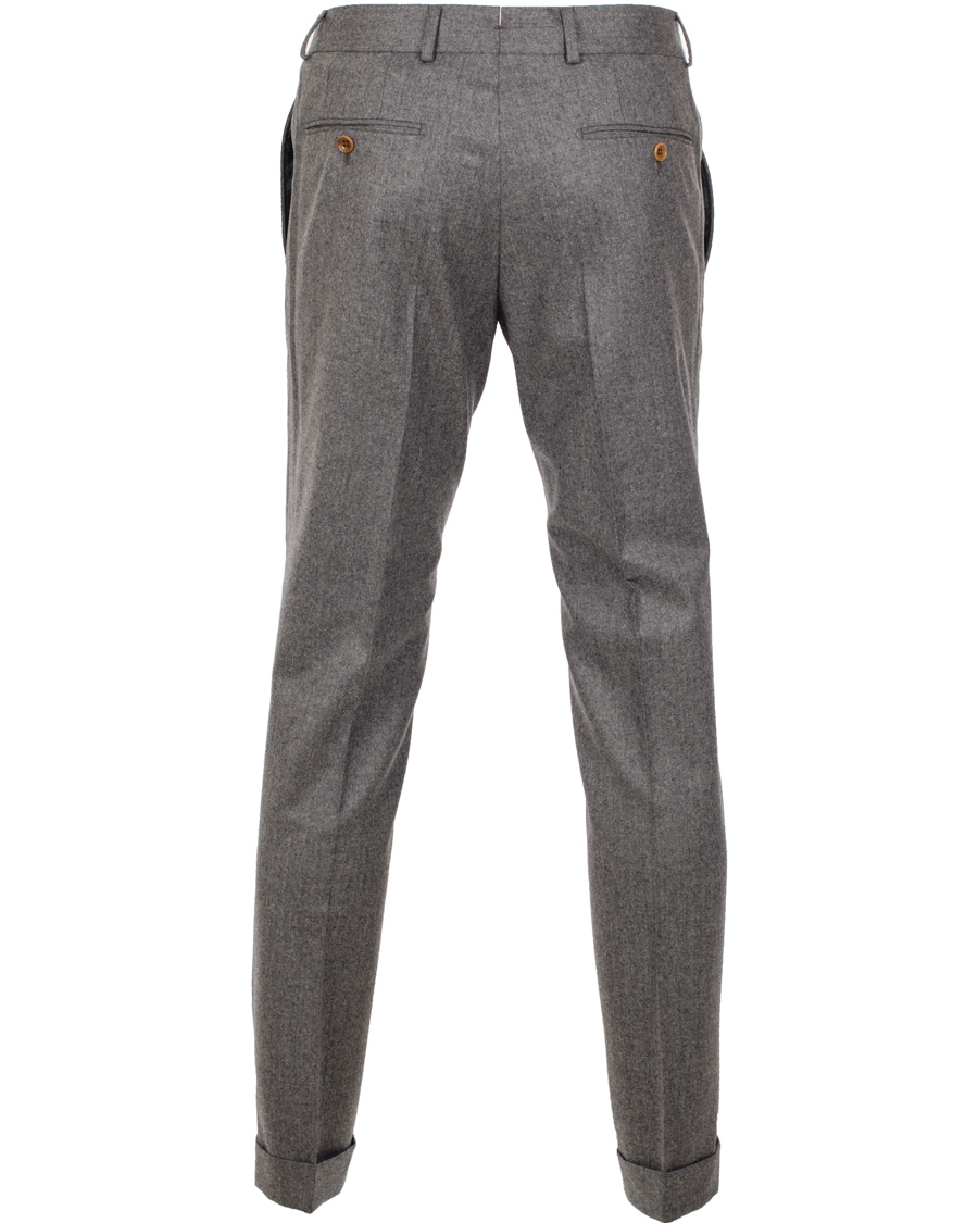 Herre | Bukser | Morris Heritage | Fred Light Flannel Trousers Grey 46