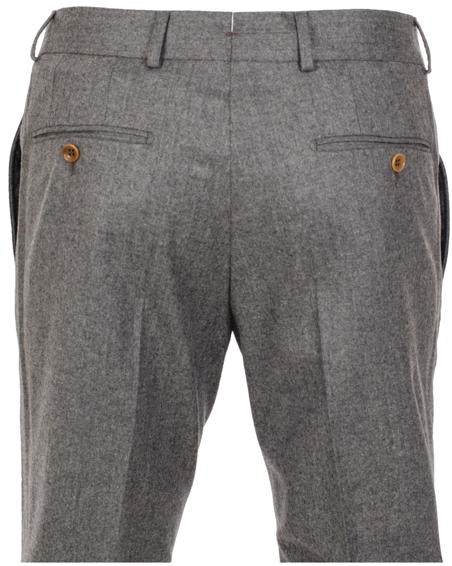 Herre | Bukser | Morris Heritage | Fred Light Flannel Trousers Grey 46