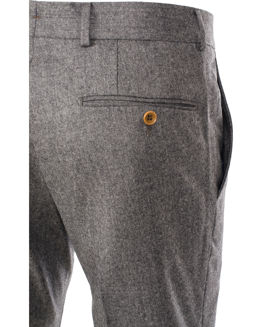 Herre | Bukser | Morris Heritage | Fred Light Flannel Trousers Grey 46