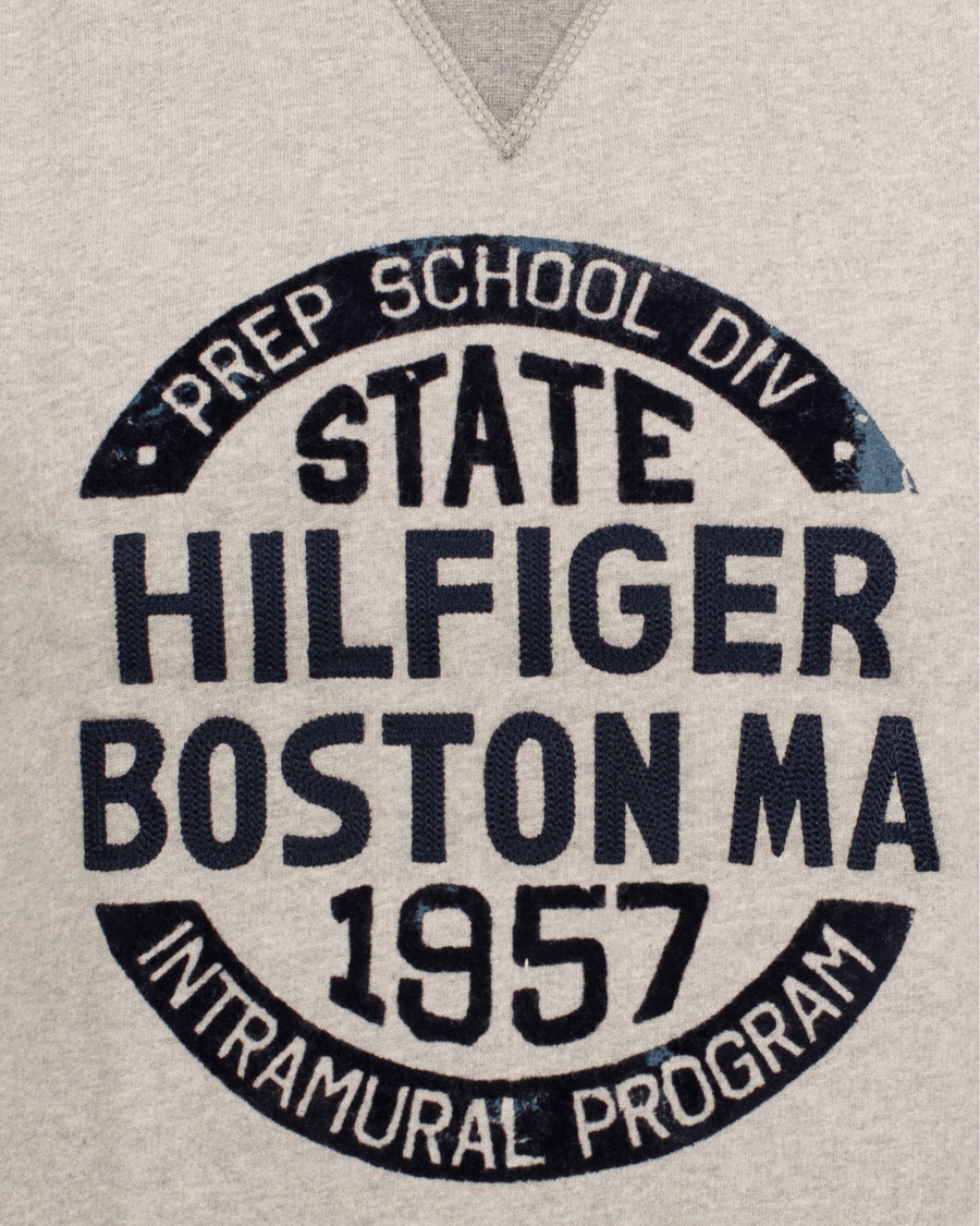 Herre | Trøjer | Tommy Hilfiger | Largo C-Neck Vintage Fit Sweatshirt Cloud Heather