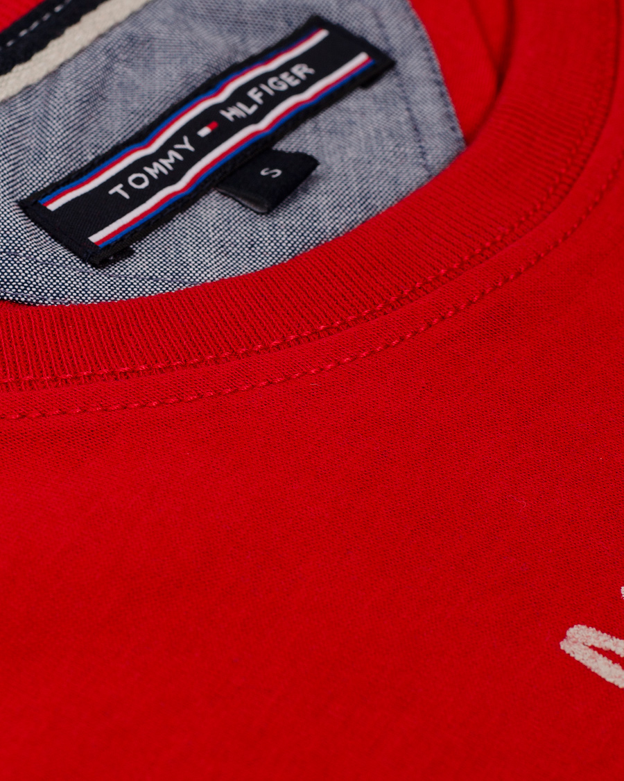 Herre | T-Shirts | Tommy Hilfiger | Kris Tee Barbados Cherry Red