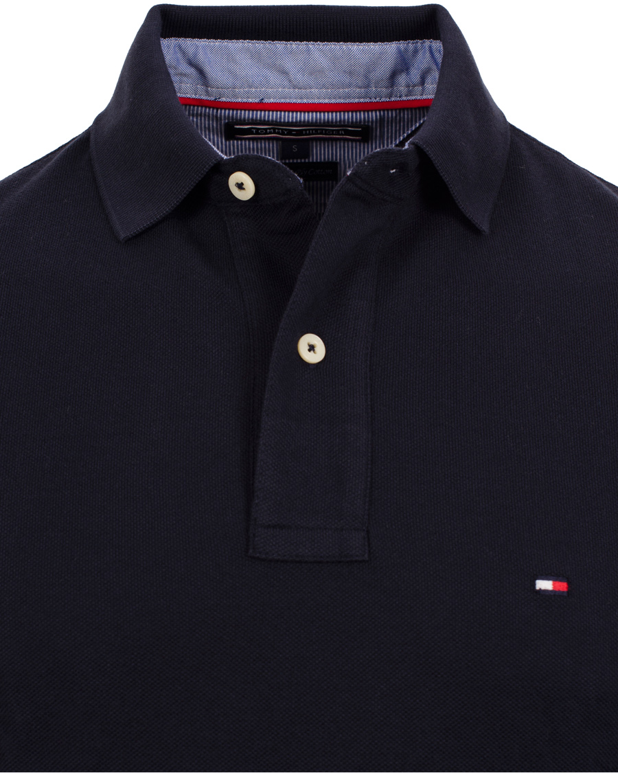 Herre | Trøjer | Tommy Hilfiger | New Tommy Long Sleeve Piké Regular Fit Midnight