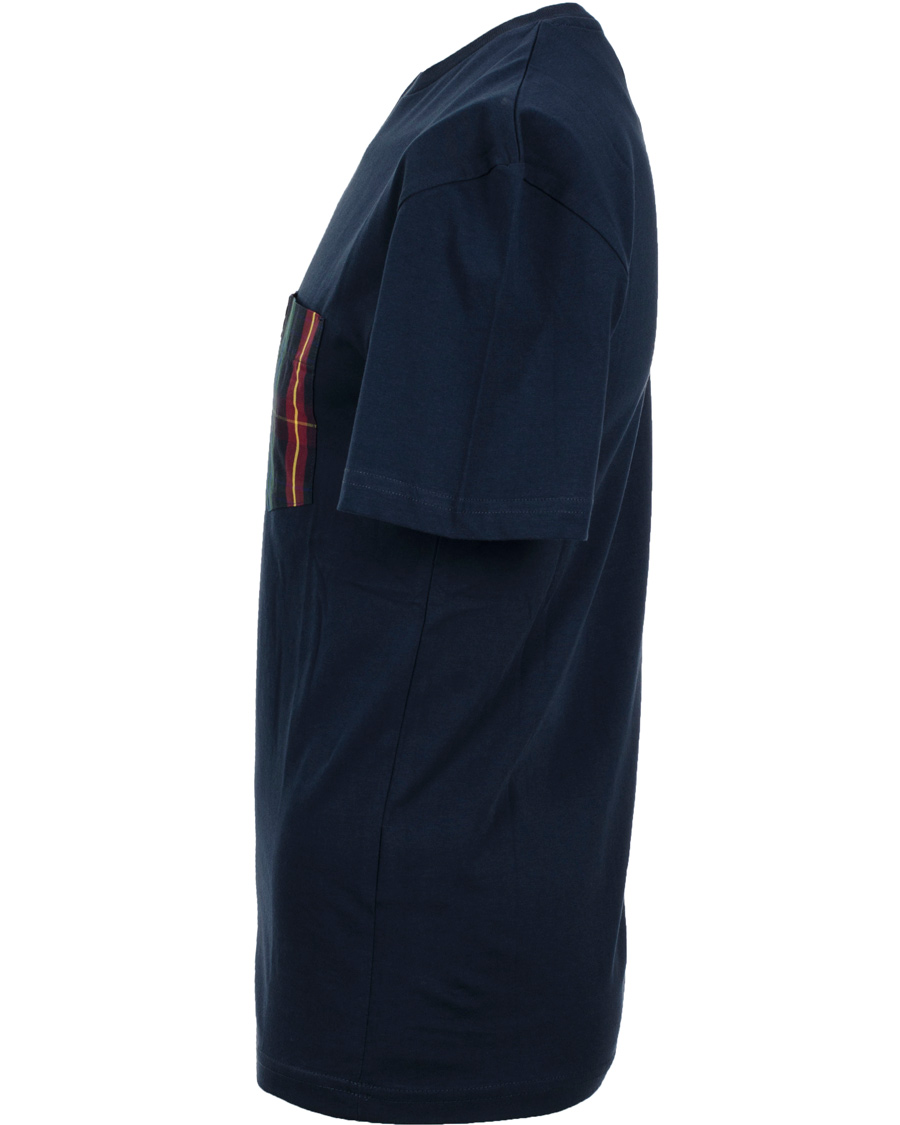 Herre | T-Shirts | Lyle & Scott | Tartan Pocket T-Shirt New Navy