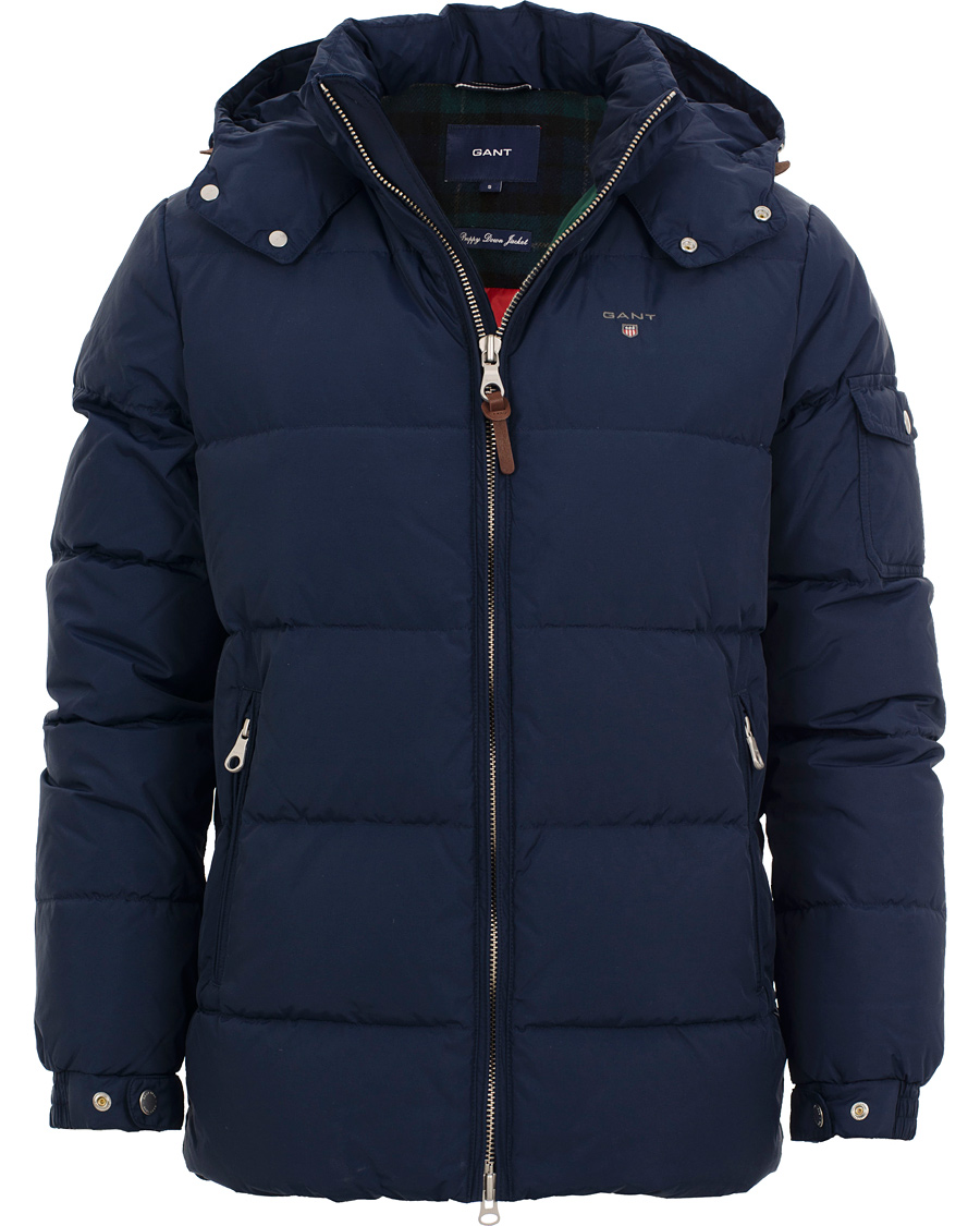 Herre | Jakker | GANT | The Preppy Down Jacket Storm Blue