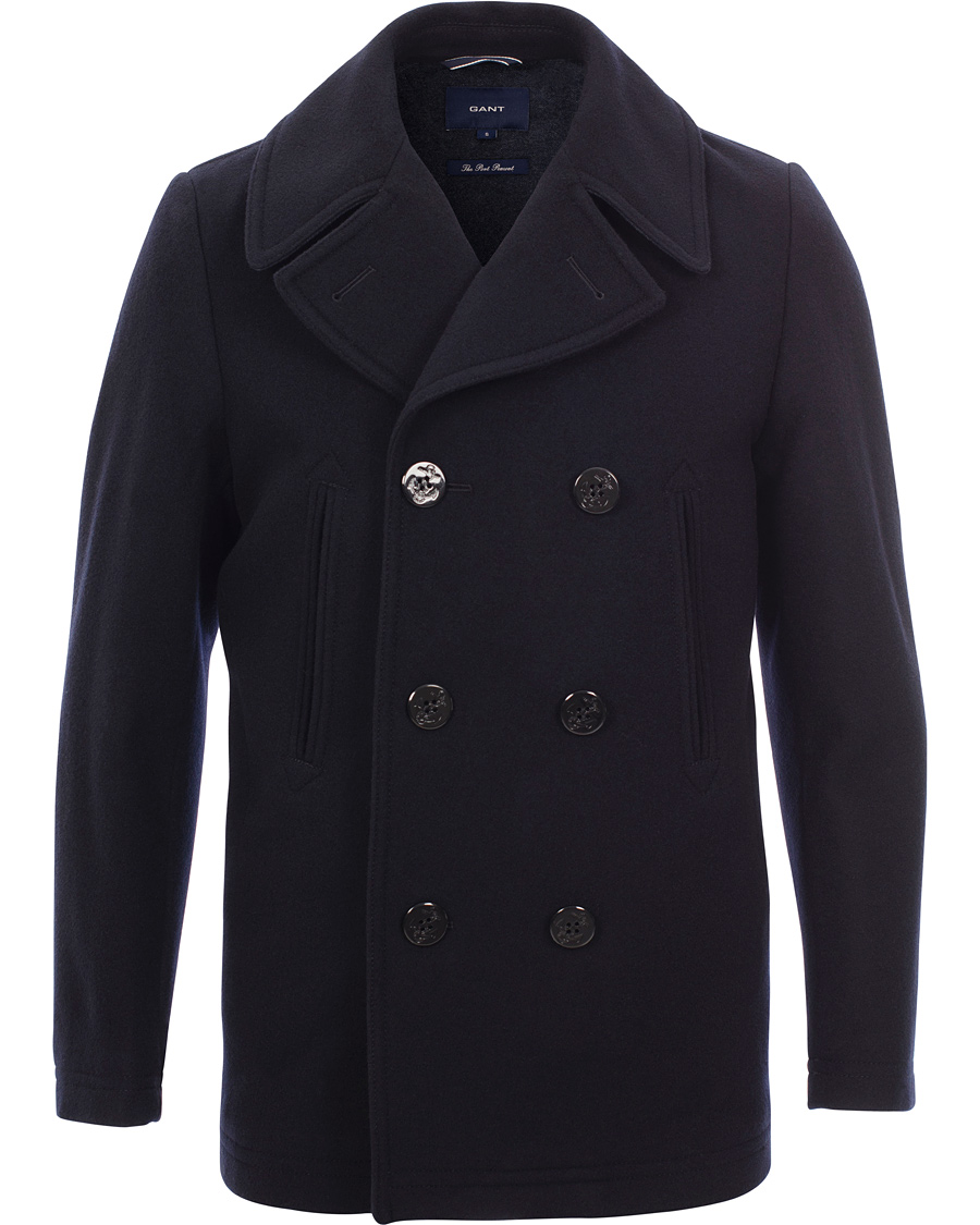 Herre | Jakker | GANT | The Port Peacoat Deep Sea