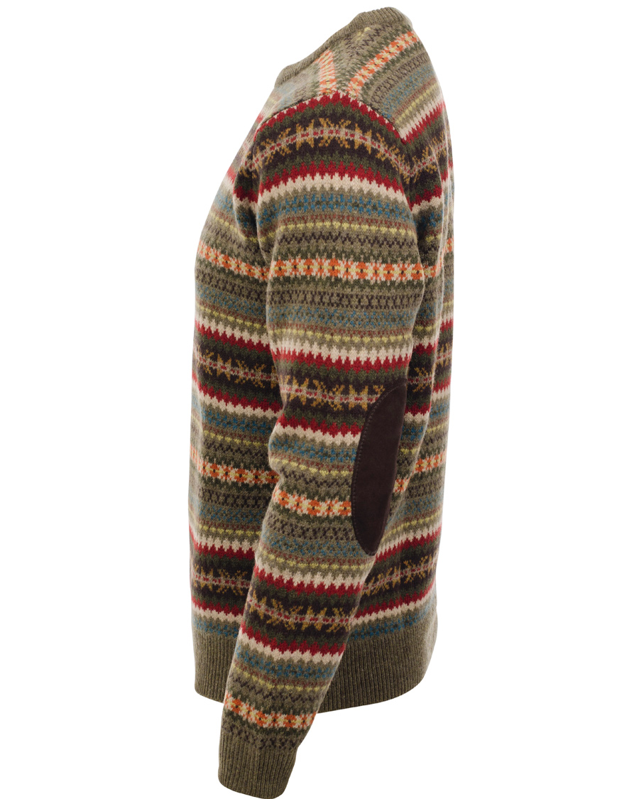 Herre | Trøjer | GANT | Lambswool Jaquard Crew Multicolor