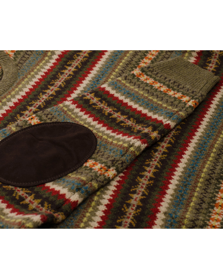 Herre | Trøjer | GANT | Lambswool Jaquard Crew Multicolor